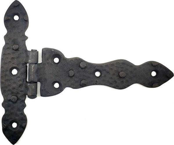 Antika Tarz Dekoratif Pirinç Kuyruklu Düğmeli Menteşe No2 - 138x167 Mm, Oksit - Image 1