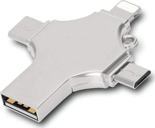 Otg 4in1 Cep Telefonu Çok Fonksiyonlu Usb Flash Bellek 64 Gb Type-c, Micro Sd Ve Kart Okuyucu - Image 1