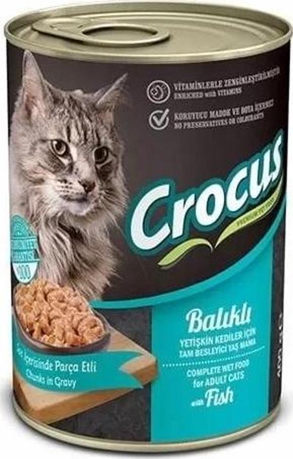 Crocus Balıklı Yetişkin Kedi Yaş Maması 400 Gr - Image 1