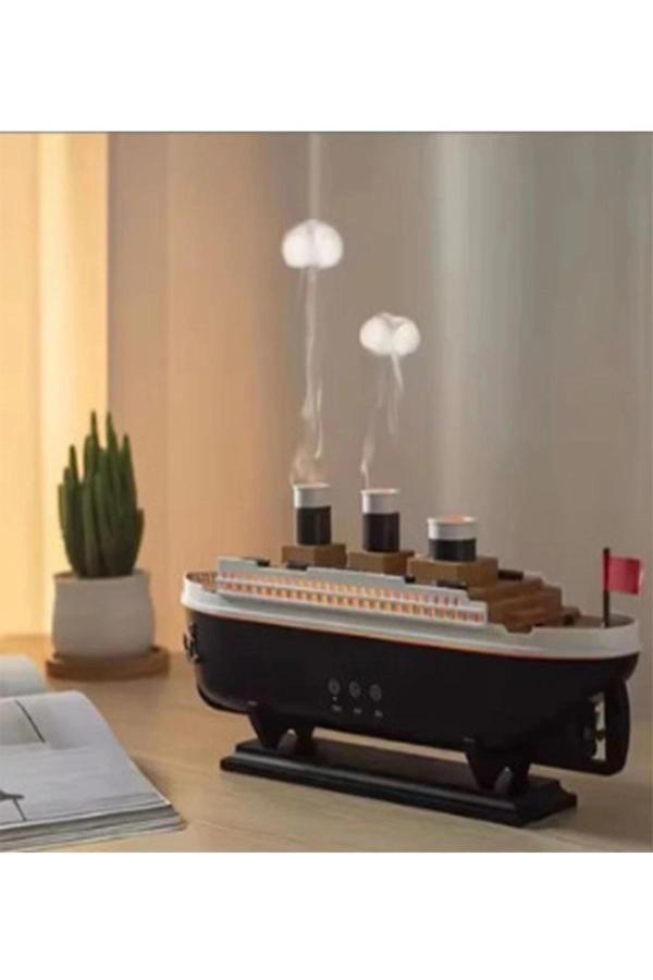 Titanic Gemi Hava Nemlendirici Işıklı Fonksiyonlu Buhar Makinesi Kumandalı - Image 1