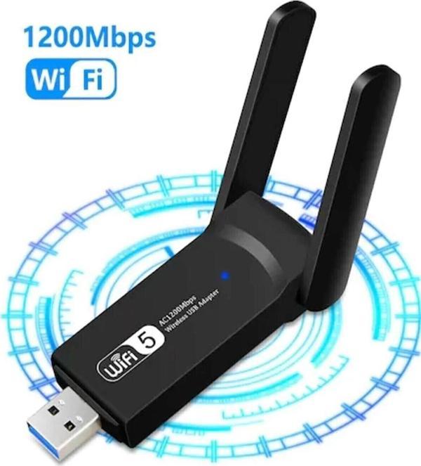 Dual Band Ac1200 Usb 3.0 Adaptör Kablosuz Wifi Yükseltici - Image 1