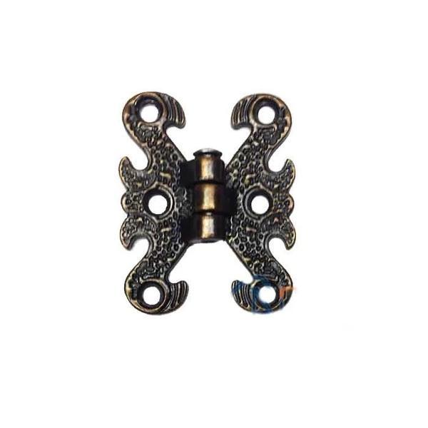 Zamak Kelebek Menteşe - Küçük, 30x40mm, Oksit, 1 Adet - Image 1