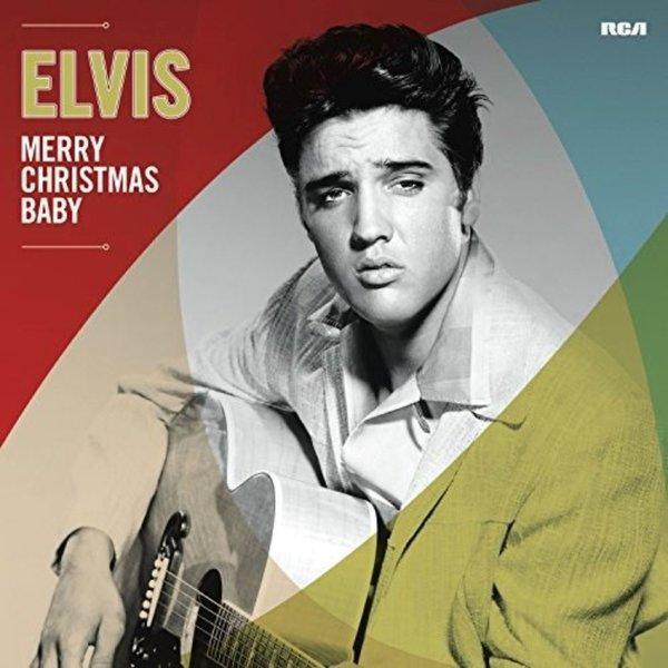 Elvis Presley Merry Christmas Baby Plak - Image 1