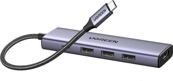 Ugreen Type-C to 4K/30Hz HDMI 3*USB 3.0 100W PD Güç Girişi Çoklayıcı Hub Adaptör - Image 1
