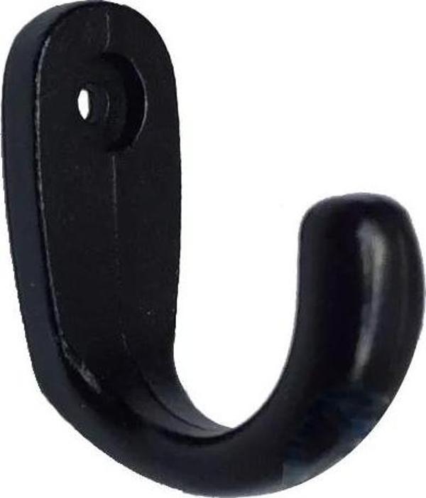 Büyük Tekli Fincan Askı, Dekor Askısı - Siyah, 100 Adet, 12x23x30 Mm - Image 1