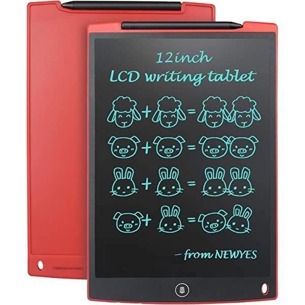 T12 Kırmızı Writing Tablet Lcd 12 Inç Dijital Kalemli Çizim Yazı Tahtası - Image 1