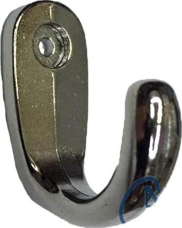 Büyük Tekli Fincan Askı, Dekor Askısı - Nikel, 100 Adet, 12x23x30 Mm - Image 1