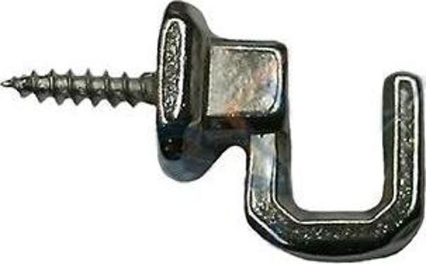 Vidalı Kanca, Askı Küçük - 15x18mm, Nikel - 100 Adet - Image 1