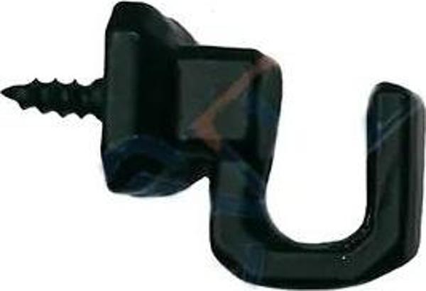 Vidalı Kanca, Askı Küçük - 15x18mm, Siyah - 1 Adet - Image 1