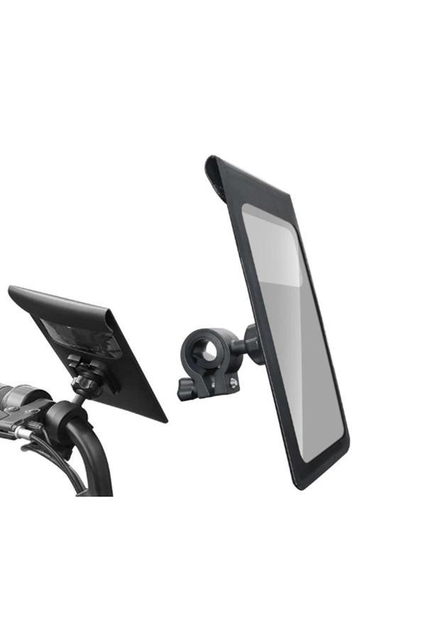 Motosiklet Bisiklet 360° Döndürülebilir Su Geçirmez Telefon Kılıfı Telefon Tutucu 4’’-7.2 İnç - Image 1