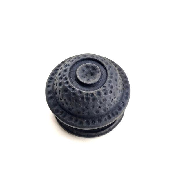 Antika Tarz Dekoratif Pirinç Gözlü Kapı Tokmağı - 78mm Çap, Oksit - Image 1