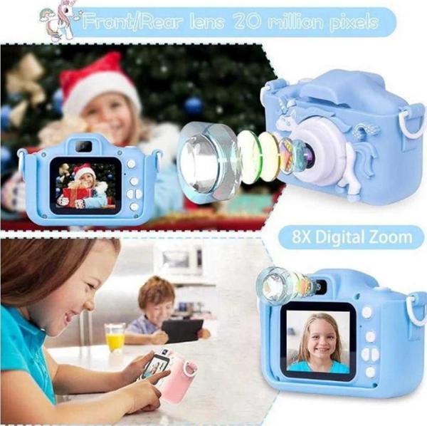 Çocuk Dijital Fotoğraf Makinası 20 Mp Video Kaydedici 2.0 İnç Çift Kameralı - Image 1