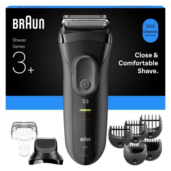 Braun Series 3+ Elektrikli Tıraş Makinesi, Kuru, 3000BT - Image 1