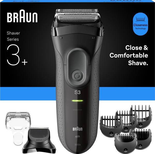 Braun Series 3+ Elektrikli Tıraş Makinesi, Kuru, 3000BT - Image 1
