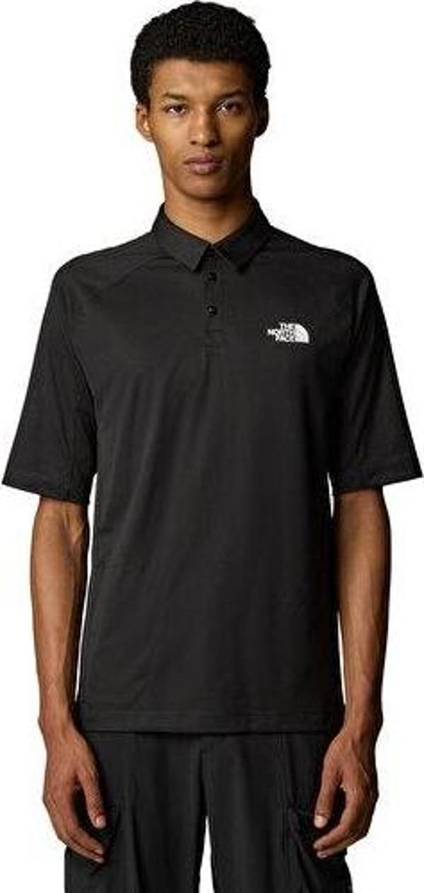 The North Face M Packable Ss Polo Erkek Günlük Polo Yaka Tişört NF0A883KJK31 Siyah - Image 1