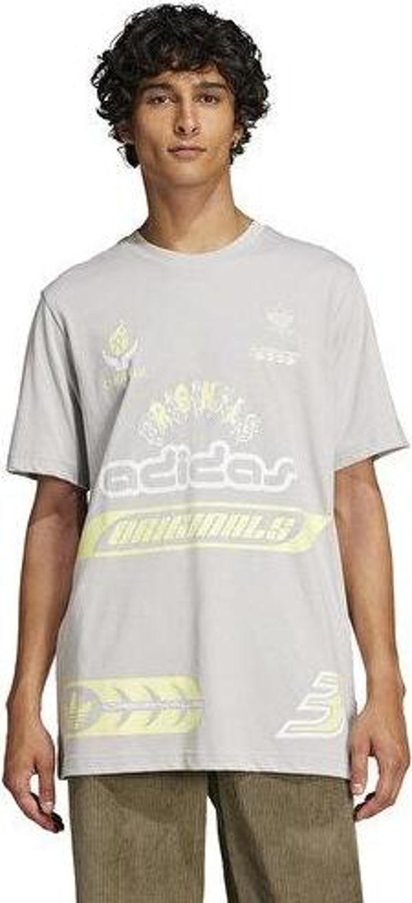 Adidas Q12 Ts Sponsor Erkek Günlük Tişört JP0195 Gri - Image 1