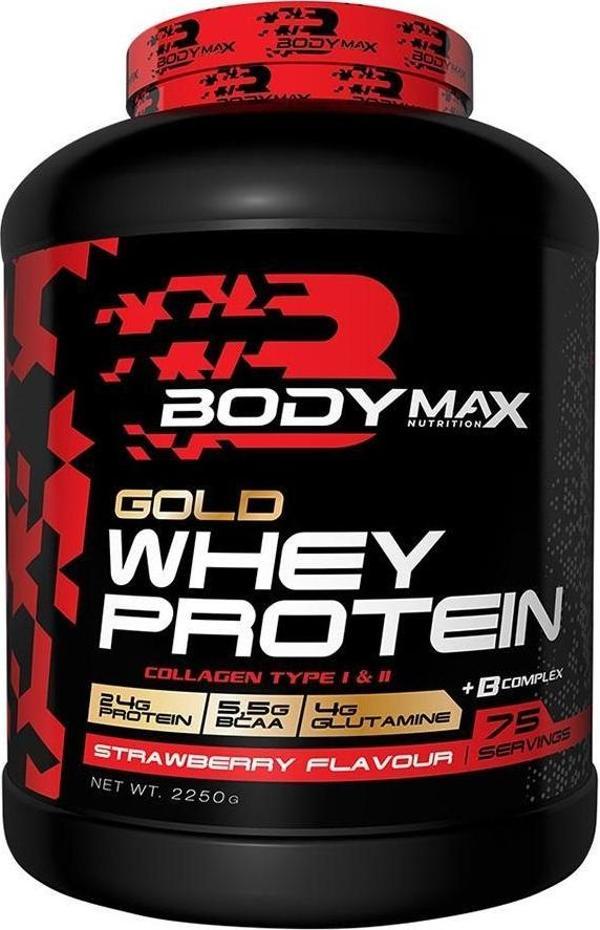 Bodymax Gold Whey Protein 2250 g (75 Servis) – Çilek Aromalı - Image 1