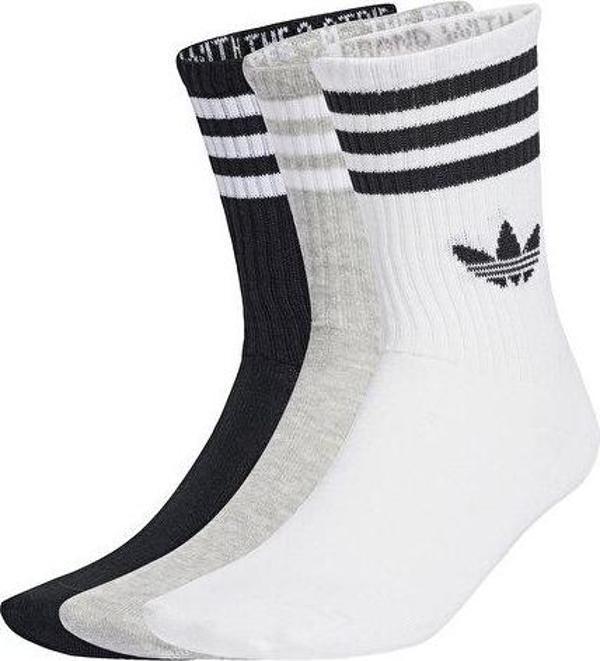 adidas 3S Crew S 3P Çorap (3 Çift) JV7403 Beyaz - Image 1