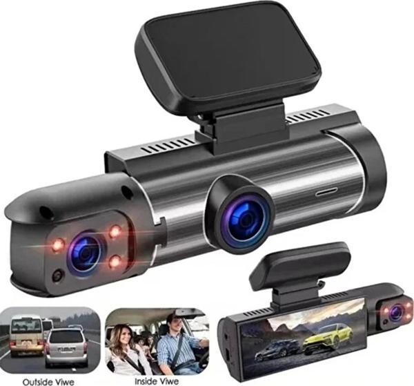 Çift Kameralı Araç Içi Kamera 1080P Full Hd, Gece Görüşü, G-Sensör, Park Modu, 3.16” Ekran - Image 1