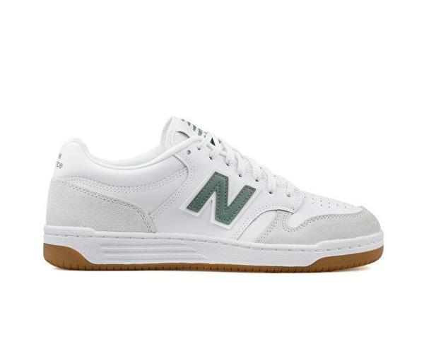 New Balance 480 Beyaz Modeli Koleksiyonu Unisex Günlük Ayakkabı BB480LYG Beyaz - Image 1