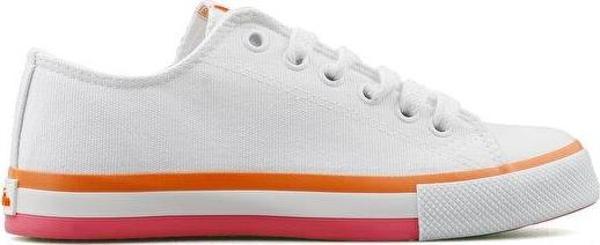 Benetton Bn 30176 Beyaz Turuncu Kadın Günlük Ayakkabı BN-30176-BEYAZ-TURUNCU Beyaz - Image 1