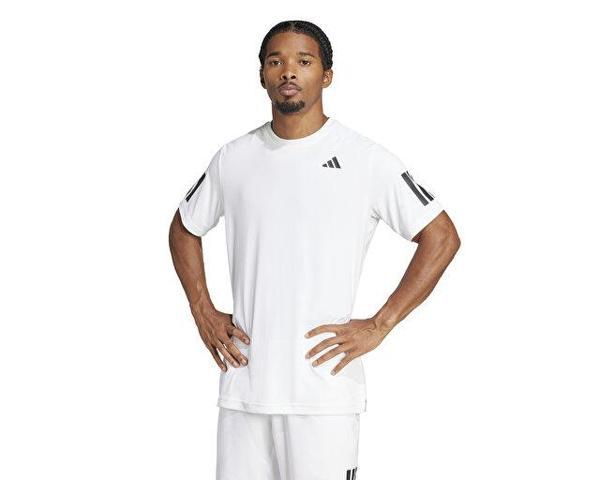 adidas Club 3Str Tee Erkek Tenis Tişörtü JE0413 Beyaz - Image 1