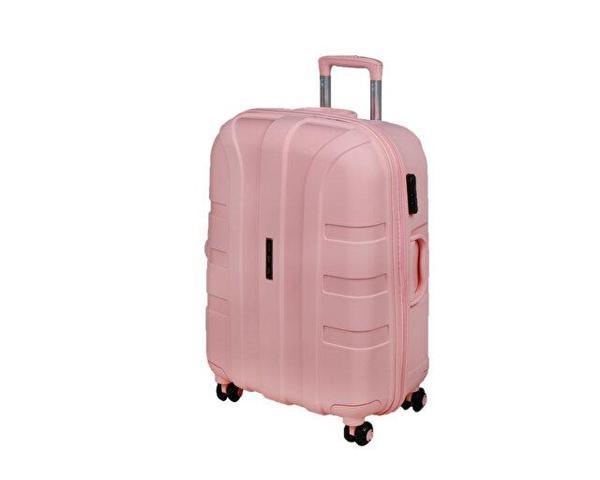 Ivs Pudra Pembe Valiz Orta Boy Orta Boy Seyahat Çantası PP1010-690-M Pembe - Image 1