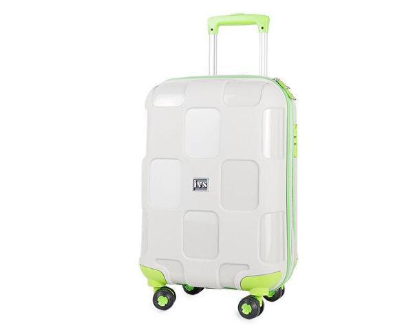 Ivs Bej Yeşil Kare Büyük Boy Büyük Boy Seyahat Çantası PP4040-175-L Bej - Image 1
