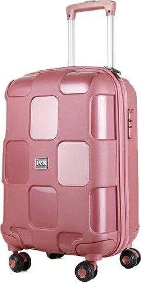 Ivs Gül Kurusu Valiz Büyük Boy Büyük Boy Seyahat Çantası PP4040-625-L Pembe - Image 1