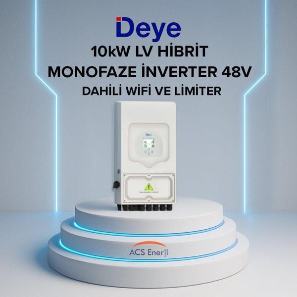 DEYE 10KW HİBRİT MONOFAZE İNVERTER LV - Image 1