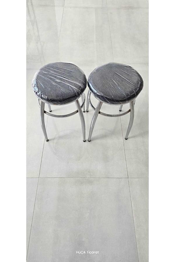 Hkn Amazing Metal Ayaklı Tabure 2 Lı Set - Image 1