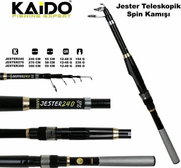 Kaido Jester 300 Cm 12-48 Gr %100 Carbon Spin Kamışı - Image 1