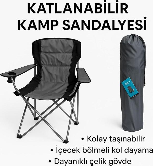 Noya Katlanır Kamp Sandalyesi - Image 1