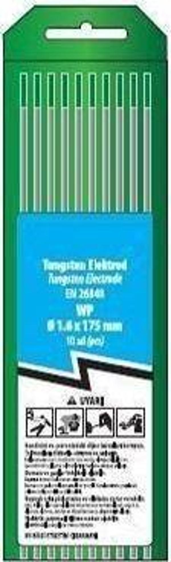 Trafimet WP Yeşil Saf Tungsten Elektrot 10'lu Paket 2,0mm - Image 1