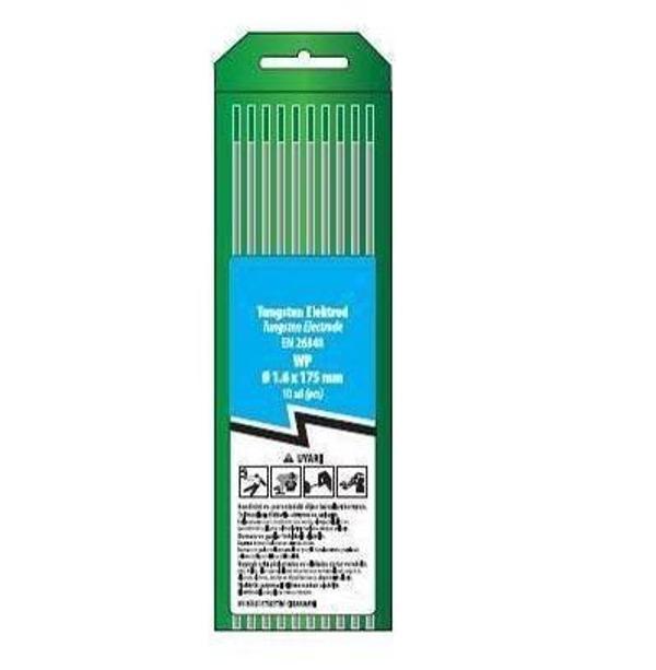 Trafimet WP Yeşil Saf Tungsten Elektrot 10'lu Paket 3,2mm - Image 1