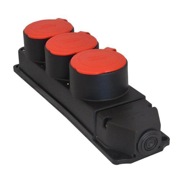 Tplast Kauçuk Üçlü Priz 3x25A - Image 1