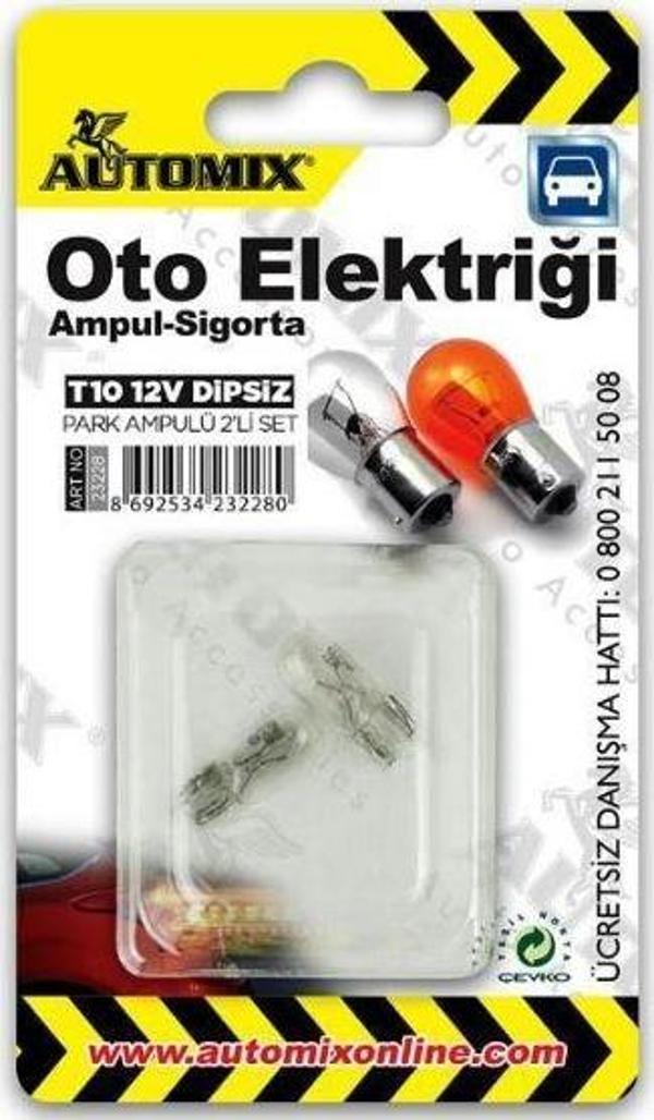 Automix T10 Dipsiz Ampul 12v 2li Paket - Image 1