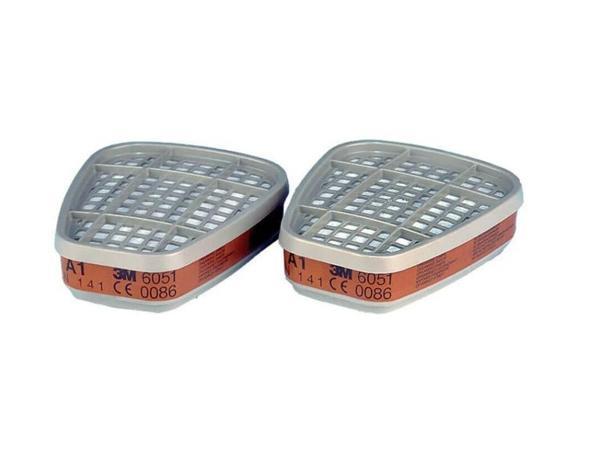 3M 6051 A1 Organik Gaz ve Buhar Filtresi 2li Paket  - Image 1