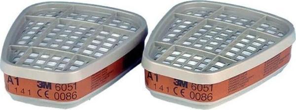 3M 6051 A1 Organik Gaz ve Buhar Filtresi 2li Paket  - Image 1