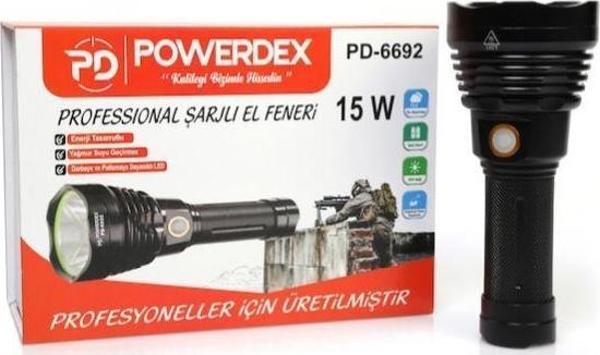 Powerdex PD-6692 Profesyonel Şarjlı El Feneri - Image 1