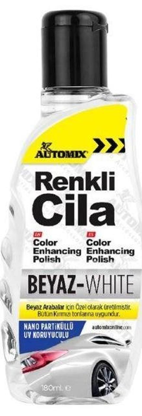 Automix Beyaz Cila 180ml - Image 1