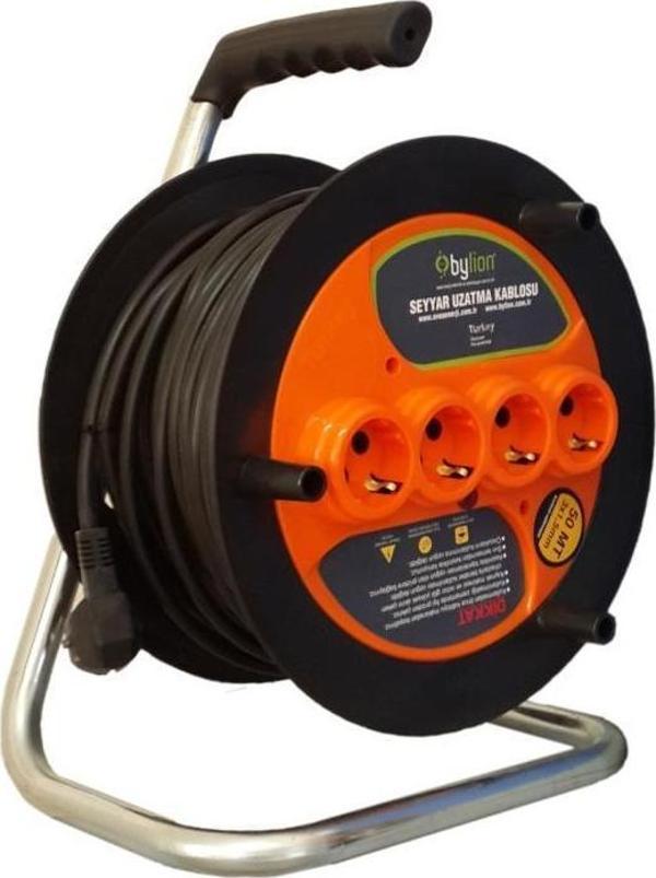 Bylion Seyyar Makaralı Uzatma 3x2,5mm 50mt - Image 1