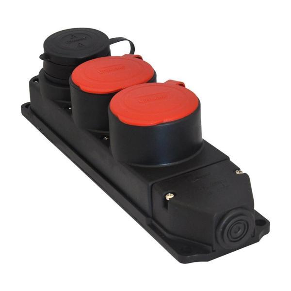 Tplast Kauçuk Üçlü Grup Priz 1x(1x16A)-2x(3x25A) - Image 1