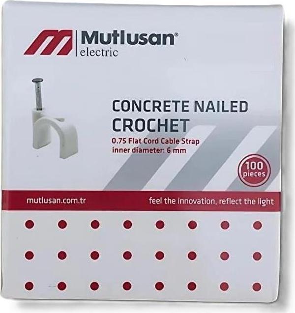 Mutlusan Çivili Kroşe 100lü Paket  No:6 - Image 1