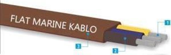 Kalaylı Yassı Marin Kablo  2x0.75mm - Image 1