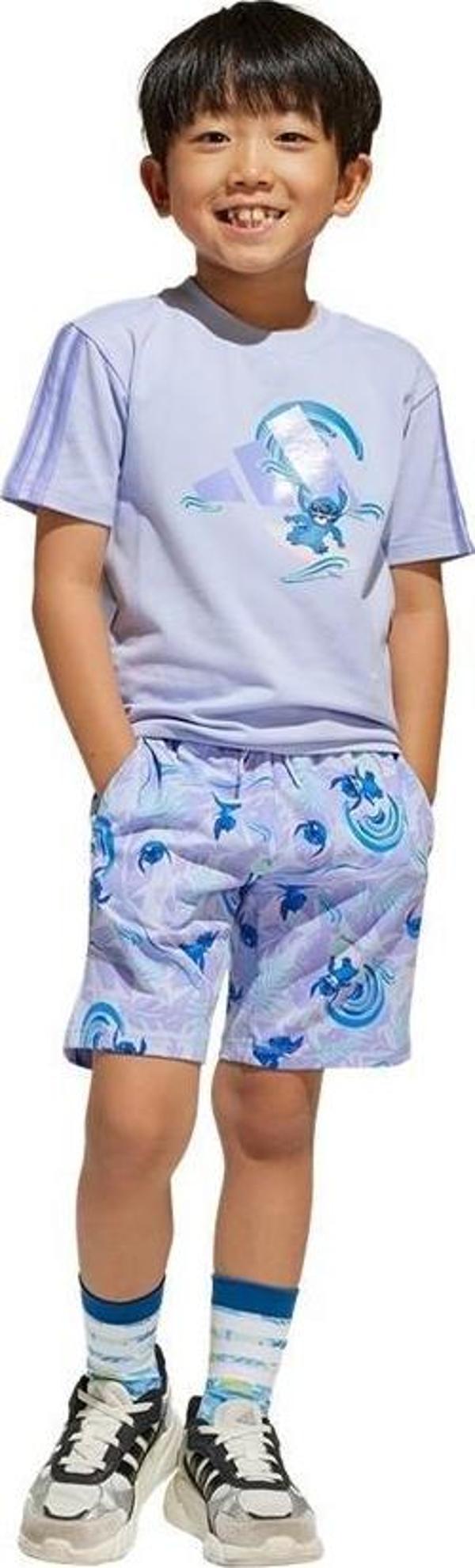 adidas Unisex Çocuk  Mor  Eşofman LK DY LS T SET JD4558 - Image 1