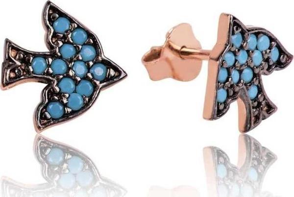 Supertrend Gümüş Çivili Kırlangıç Küpe - Image 1