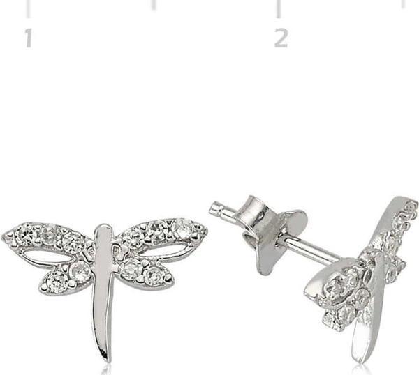 Supertrend Gümüş Yusufçuk Çivili Küpe - Image 1