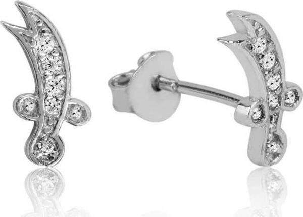 Supertrend Gümüş Zülfikar Kılıcı Çivili Küpe - Image 1