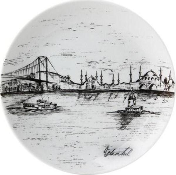 Tekli Düz Tabak 19 cm A+P İstanbul  2016ST021232193 - Image 1